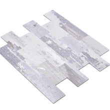 Załaduj obraz do przeglądarki galerii, Samoprzylepna mozaika mix - aluminium / metal kolor szary mat T 484