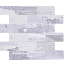 Załaduj obraz do przeglądarki galerii, Samoprzylepna mozaika mix - aluminium / metal kolor szary mat T 484