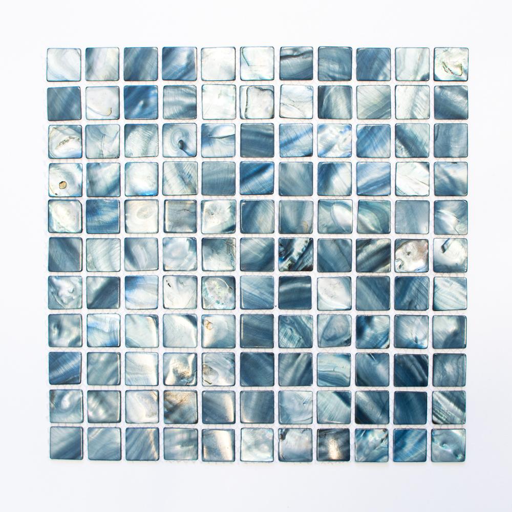 Mozaika masa perłowa - morska-niebieska