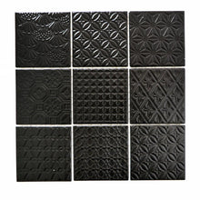 Załaduj obraz do przeglądarki galerii, Mozaika ceramiczna kolor czarny mat T 57