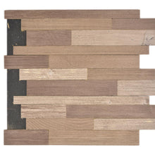 Załaduj obraz do przeglądarki galerii, Samoprzylepna mozaika drewniana kolor beżowo-brązowy mat T 192