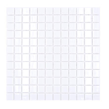 Załaduj obraz do przeglądarki galerii, Mozaika szklana kolor biały połysk T 504
