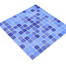 Załaduj obraz do przeglądarki galerii, Mozaika szklana kolor niebieski mieszany mat T 543