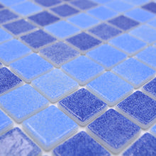 Załaduj obraz do przeglądarki galerii, Mozaika szklana kolor niebieski mieszany połysk T 546
