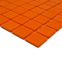 Załaduj obraz do przeglądarki galerii, Kolor pomarańczowy połysk mozaika szklana