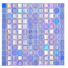 Załaduj obraz do przeglądarki galerii, Kolor niebieski połysk mozaika szklana