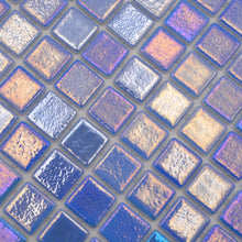 Załaduj obraz do przeglądarki galerii, Kolor niebieski połysk mozaika szklana