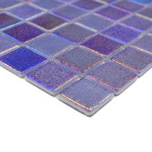 Załaduj obraz do przeglądarki galerii, Kolor ciemny niebieski połysk mozaika szklana