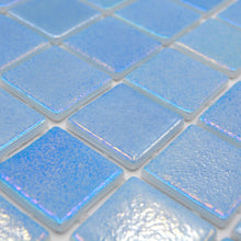 Załaduj obraz do przeglądarki galerii, Kolor jasny niebieski połysk mozaika szklana
