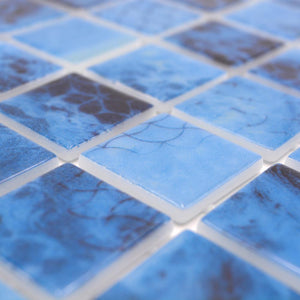 Kolor niebieski mieszany T3 połysk mozaika szklana