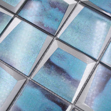 Załaduj obraz do przeglądarki galerii, Mozaika szklana kolor niebieski połysk T 618