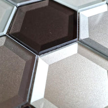 Załaduj obraz do przeglądarki galerii, Mozaika szklana kolor mix wielokolorowy połysk hexagon T 609