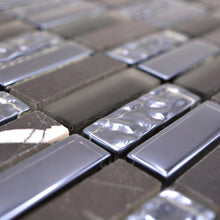 Załaduj obraz do przeglądarki galerii, Mozaika mix kolor czarny A1 połysk