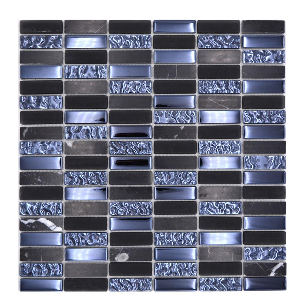 Mozaika mix kolor czarny A1 połysk