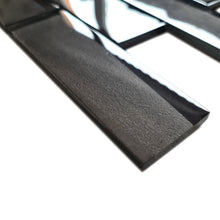 Załaduj obraz do przeglądarki galerii, Mozaika szklana kolor czarny połysk T 572