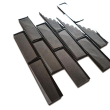 Załaduj obraz do przeglądarki galerii, Mozaika szklana kolor czarny połysk T 572