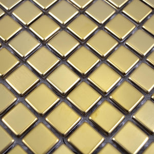 Mozaika - stal nierdzewna kolor złoty połysk