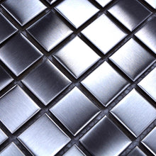 Załaduj obraz do przeglądarki galerii, Mozaika - stal nierdzewna kolor srebrny mat - mała kostka