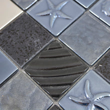 Załaduj obraz do przeglądarki galerii, Mozaika mix kolor mix czarny połysk T 401