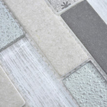 Załaduj obraz do przeglądarki galerii, Mozaika mix kolor mix szary mat T 452