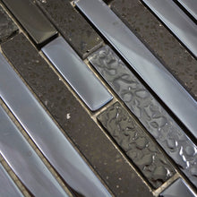 Załaduj obraz do przeglądarki galerii, Mozaika mix kolor czarny połysk T 400