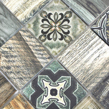 Załaduj obraz do przeglądarki galerii, Mozaika szklana kolor niebieski połysk T 623