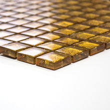 Załaduj obraz do przeglądarki galerii, Mozaika szklana kolor złoty połysk T 642
