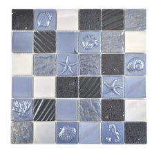 Załaduj obraz do przeglądarki galerii, Mozaika mix kolor mix czarny połysk T 401