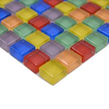 Załaduj obraz do przeglądarki galerii, Mozaika szklana kolor mix wielokolorowy połysk T 605