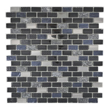 Załaduj obraz do przeglądarki galerii, Mozaika mix kolor czarny połysk T 421