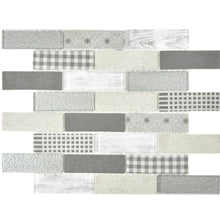 Załaduj obraz do przeglądarki galerii, Mozaika mix kolor mix szary mat T 452