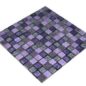 Mozaika mix kolor purpurowy połysk T 463
