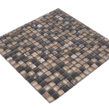 Załaduj obraz do przeglądarki galerii, Mozaika mix kolor brąz mat T 418