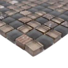 Załaduj obraz do przeglądarki galerii, Mozaika mix kolor brąz mat T 418