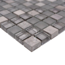 Załaduj obraz do przeglądarki galerii, Mozaika mix kolor szary mat T 465