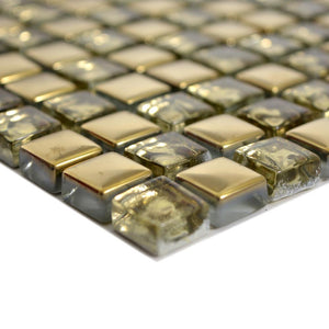 Mozaika szklana kolor złoty połysk T 643