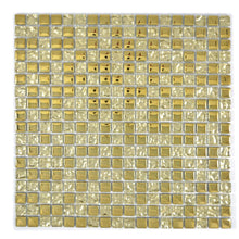 Załaduj obraz do przeglądarki galerii, Mozaika szklana kolor złoty połysk T 643
