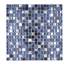 Załaduj obraz do przeglądarki galerii, Mozaika mix kolor mix czarny srebrny połysk T 445
