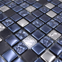 Załaduj obraz do przeglądarki galerii, Mozaika mix kolor mix czarny srebrny połysk T 445
