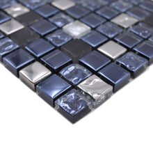 Załaduj obraz do przeglądarki galerii, Mozaika mix kolor mix czarny srebrny połysk T 445