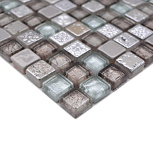 Załaduj obraz do przeglądarki galerii, Mozaika mix kolor mix szary połysk T 455
