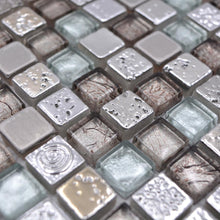 Załaduj obraz do przeglądarki galerii, Mozaika mix kolor mix szary połysk T 455