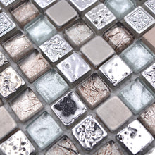 Załaduj obraz do przeglądarki galerii, Mozaika mix kolor mix szary połysk T 455