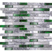 Załaduj obraz do przeglądarki galerii, Kolor szaro - zielony D4 połysk mozaika mix