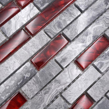 Załaduj obraz do przeglądarki galerii, Kolor szary z czerwonym 5F połysk mozaika mix