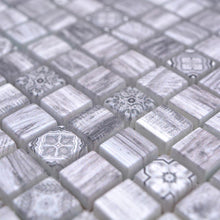 Załaduj obraz do przeglądarki galerii, Mozaika szklana kolor szary mat T 631