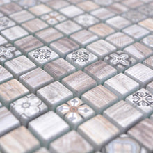 Załaduj obraz do przeglądarki galerii, Mozaika szklana kolor jasny brązowy kawowy mat T 581