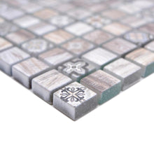 Załaduj obraz do przeglądarki galerii, Mozaika szklana kolor jasny brązowy kawowy mat T 581