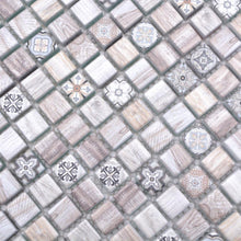 Załaduj obraz do przeglądarki galerii, Mozaika szklana kolor jasny brązowy kawowy mat T 581