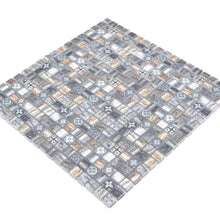 Załaduj obraz do przeglądarki galerii, Mozaika szklana kolor ciemny brąz mat T 571